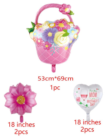 5 piezas Globo decorativo para dia de las Madres